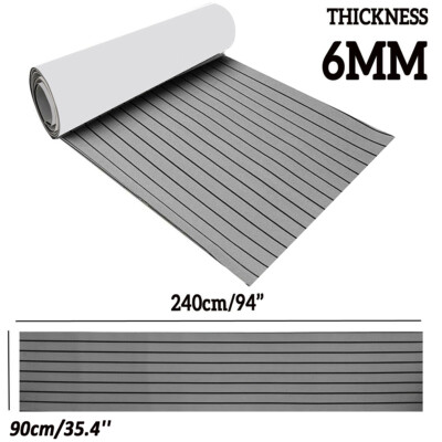 240x90 cm Teak EVA Schaum Boot Yacht Bodenbelag-Matte Deck Teppich Selbstklebend