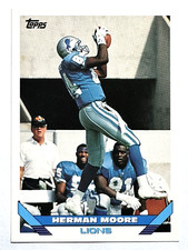 HERMAN MOORE Detroit Lions 1993 Topps Football Card #453
