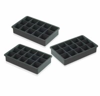 EiswüRfelform Aus Silikon 15 WüRfel JumbowüRfel RiesenwüRfel 3 Formen Bpa-Frei