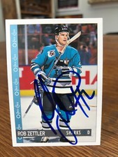 1992-93 OPC O-PEE-CHEE #366 ROB ZETTLER SIGNED AUTOGRAPHED CARD