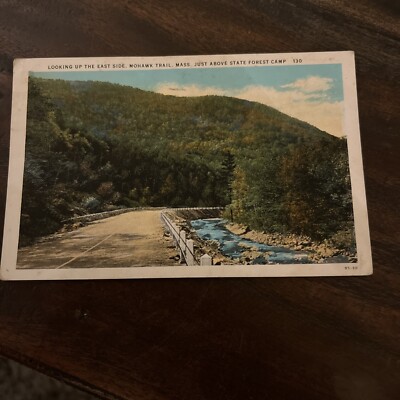 Vintage Postmarked 10th Oct 1930 Mohawk Trail above Forest Camp #130