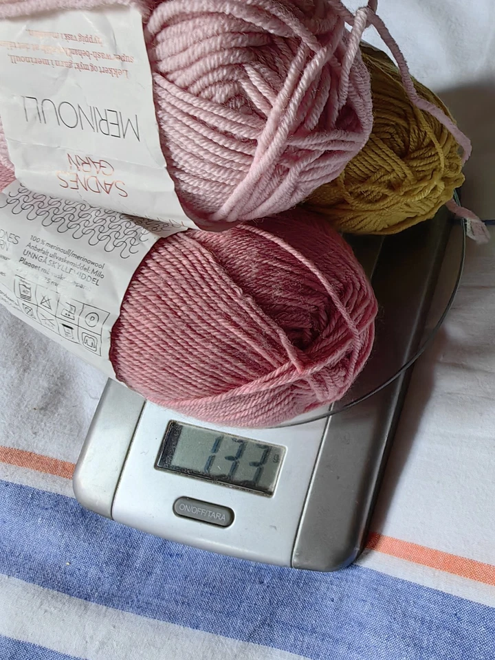 Lot of 3 psc Sandnesgarn 100% Baby Merino Wool Norwegian Pastel Colors  - Image 2 of 4