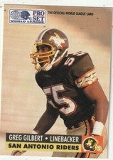 FREE SHIPPING-MINT-1991 Pro Set San Antonio Riders #32 Greg Gilbert +BONUS CARDS