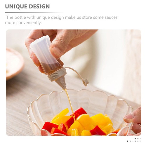 4pcs reusable condiment bottles Sauce Bottles Condiment Squeeze Bottle