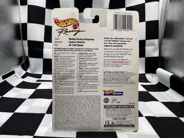 风火轮赛车纳斯卡速度与雷霆版#9杰夫·伯顿卡通网络 — 第 4/4 张图片