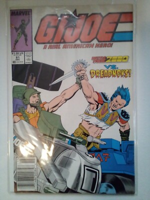 GI Joe Vintage Comic Book #81 Marvel Comics Battle Force 2000 VS Dreadnoks 1988