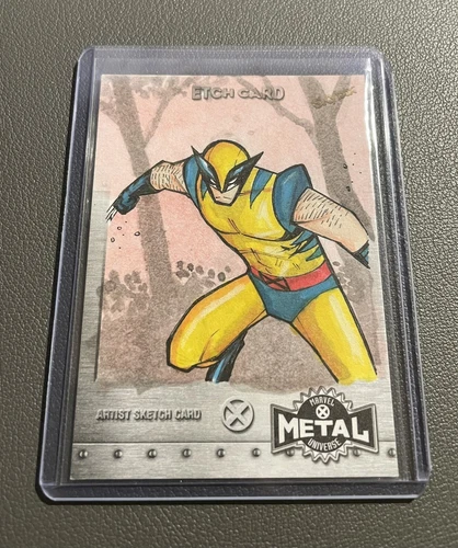 2020 Marvel X-Men Metal Universe Artist Etch Card Wolverine by Cordova 1/1