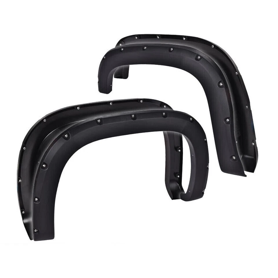 Fit For 07-13 GMC Sierra 1500 2500HD 3500HD Pocket Rivet Fender Flares Textured Foto 2 de 4