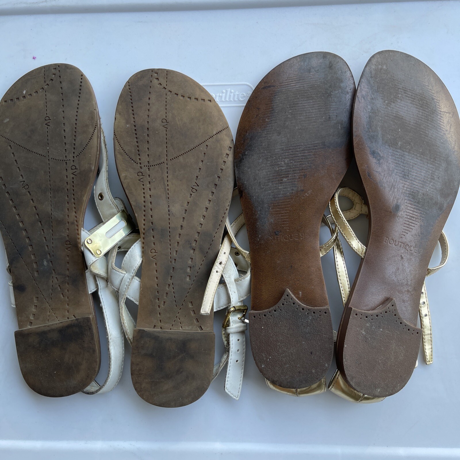 Sandali estivi DV di Dolce Vita and Botique 9 lotto 2 usati usati taglia 8