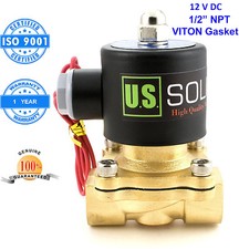 U.S. Solid 1/2 Brass Electric Solenoid Valve ...