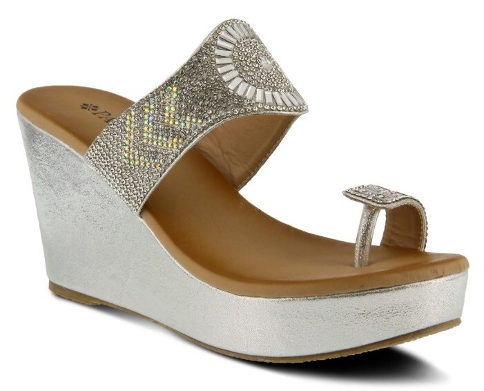 New PATRIZIA EMBELLISHED TOE RING WEDGE Sold by Spring Step Size: 39 Retail  90