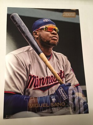 2018 Topps Stadium Club Jumbo 5x7 Miguel Sano Twins 97 01/49