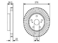 Original Bosch Bremsscheibe 0 986 479 A97 FüR Toyota