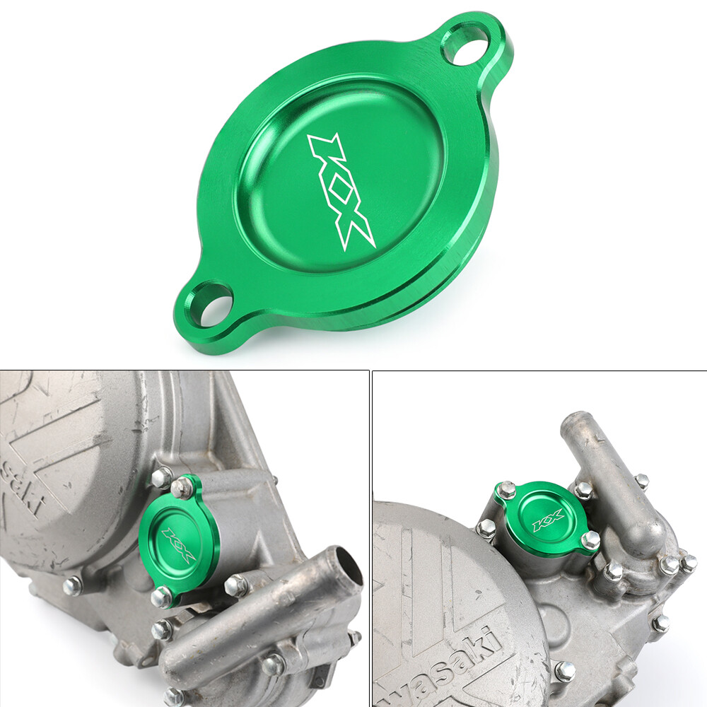 CNC Engine Oil Filter Cover Cap For KAWASAKI KX 450X/SR 2022-2023