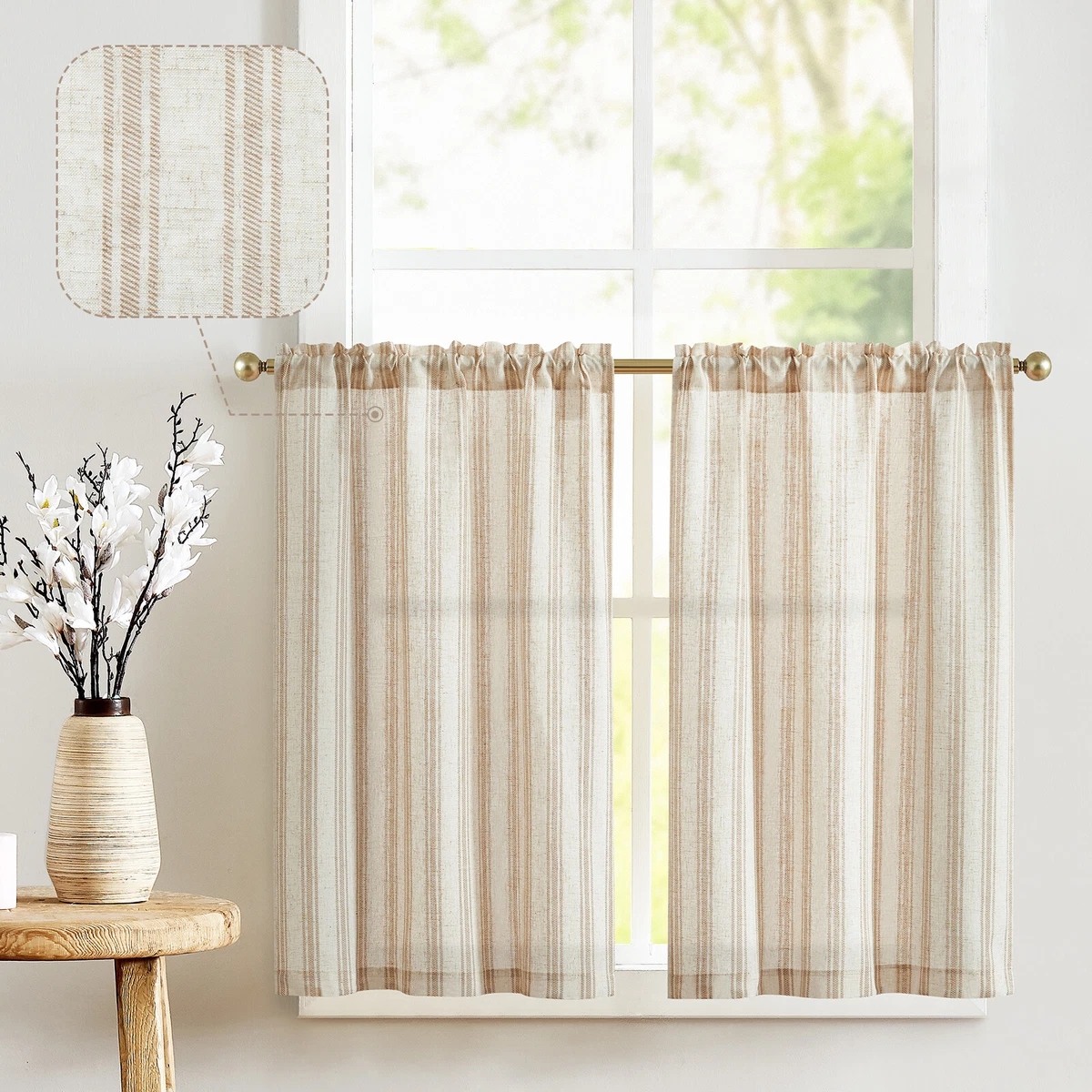 Rustic 2024 kitchen curtains