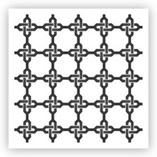 Pattern 17 Stencil - Choose a Size - Laser-Cut Reusable Plastic