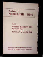 1948 Brochure Program THE NORTHWEST PHOTOGRAPHIC SALON WESTERN WASHINGTON FAIR