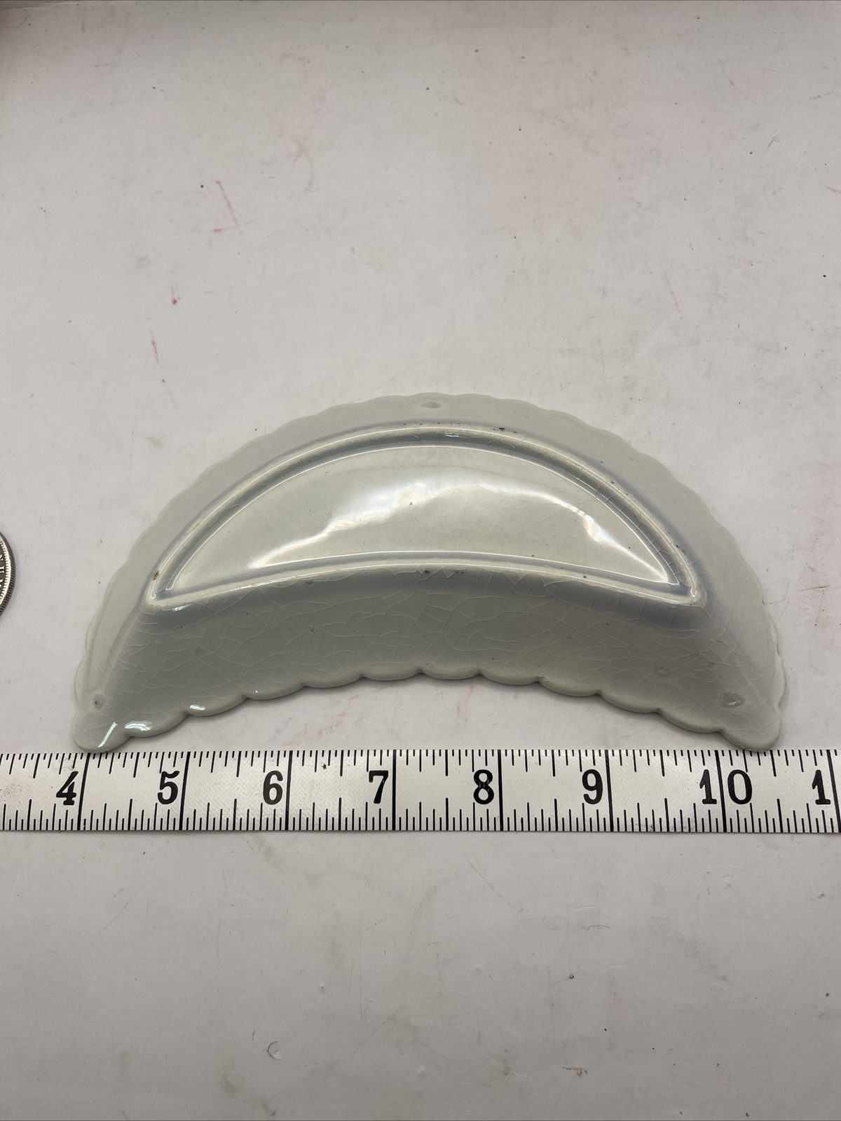 Blue Floral Bone / Trinket Dish Unbranded S1D1L