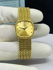 Concord Collection 18K Yellow Gold Diamond Dial Mesh Bracelet