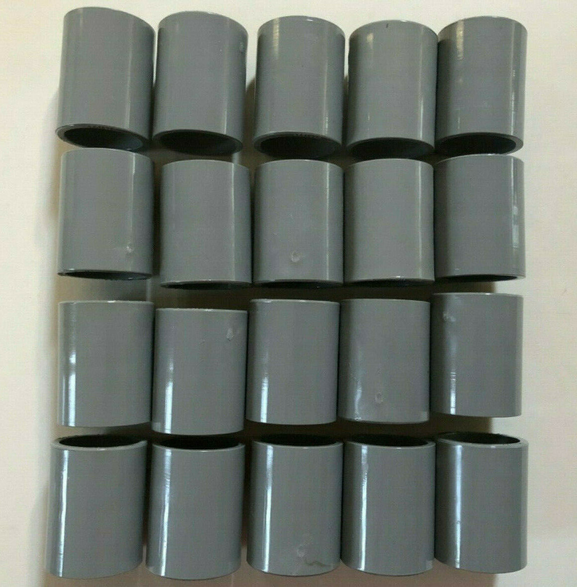 PVC Schedule 40 1" Diameter Straight Coupling QTY:20