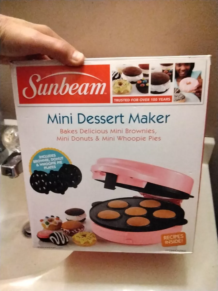 Sunbeam Mini Dessert Maker Brownies Whoopie Pies Donuts Never