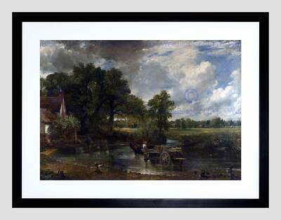 JOHN CONSTABLE THE HAY WAIN OLD MASTER BLACK FRAMED ART PRINT PICTURE B12X684