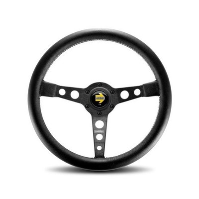 MOMO Prototipo Black Steering Wheel Fits Porsche BMW PRO35BK2B Classic Style