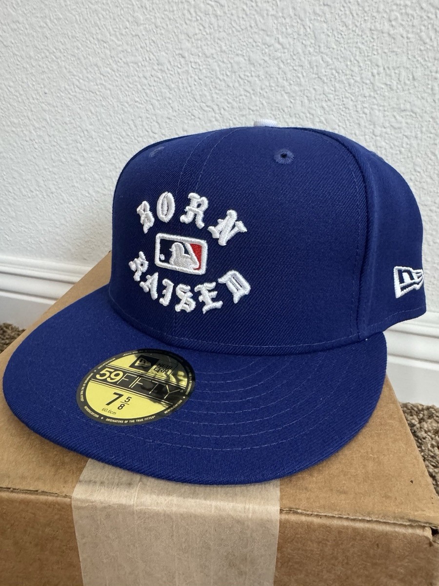 Born x Raised x New Era MLB 59FIFTY Fitted Hat 7 5/8 Royal Blue