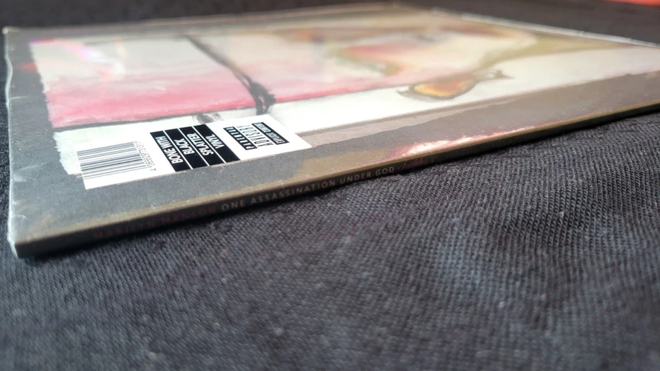 MARILYN MANSON: One Assassination Under God LP Bone w/ Black Splatter Vinyl - Image 3 of 3