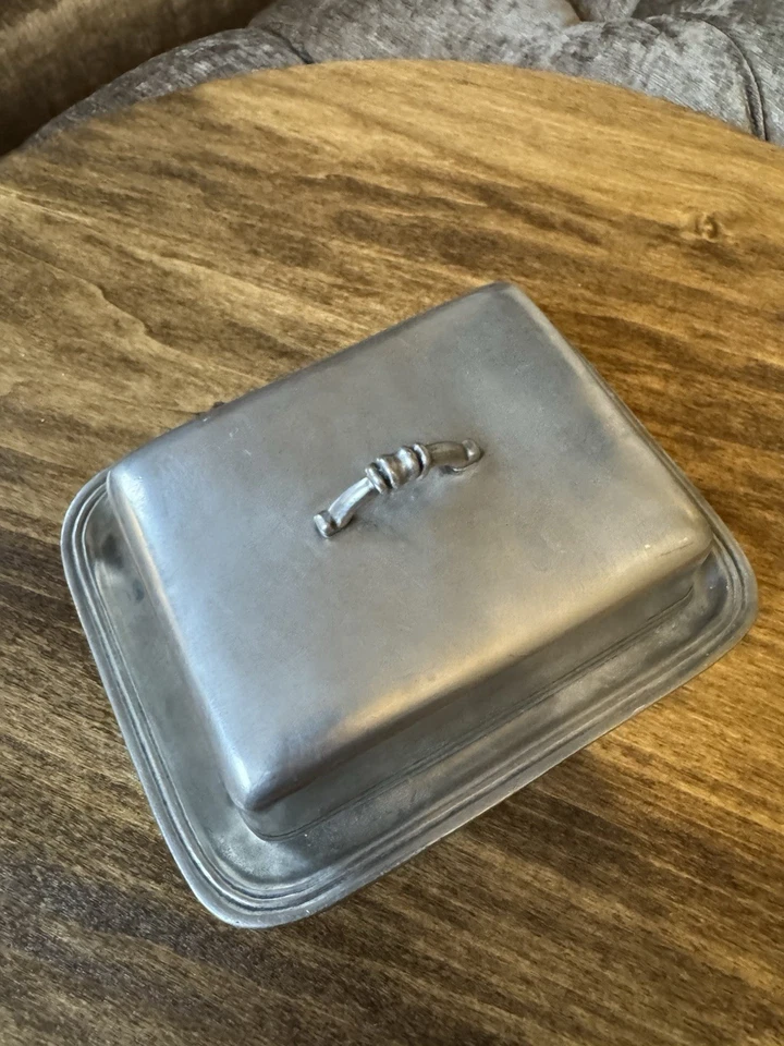 Plato de mantequilla Art Italics toscano de 1/4 libra cerámica italiana marinoni estaño Foto 3 de 4