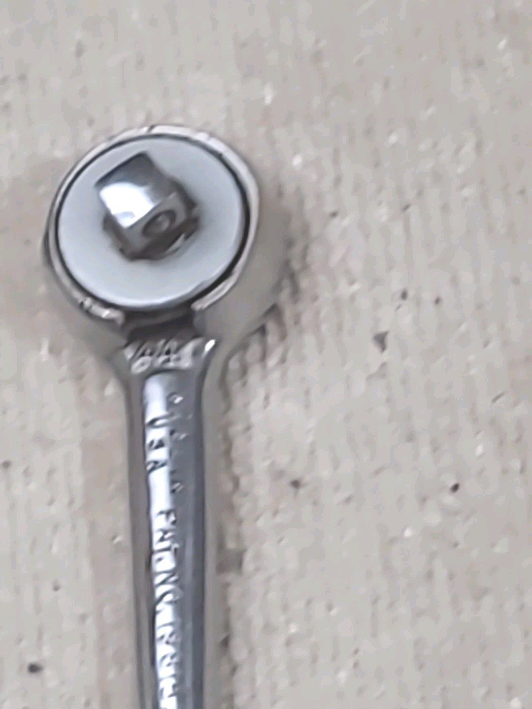 S-K Wayne 40970 Ratchet 1/4" Drive Compact 4-3/8", Knurled Handle USA Made Tool 