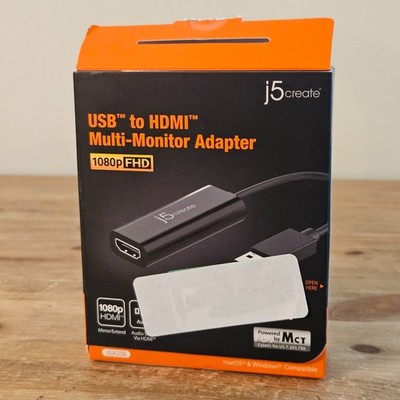 j5 Create USB to HDMI Multi-Monitor FHD Adapter For Windows/MacOS (JUA258)