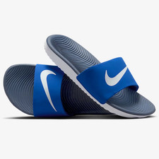 Nike Kawa Slide GS/PS Big Kids Sandals 6Y Game Royal White Thunder Blue Women