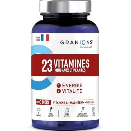GRANIONS 23 VITAMINES Multivitamines Magnésium Vitamine D C Zinc Énergie Vitalité
