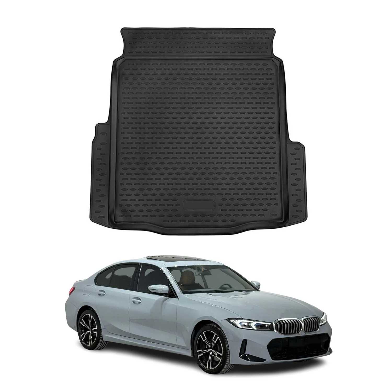 Tapis de coffre étanche BMW Série 3 G20 en caoutchouc anti-dérapant