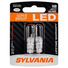 Sylvania Zevo 168 T10 W5w White Led Bulb Contains 2 Bulbs