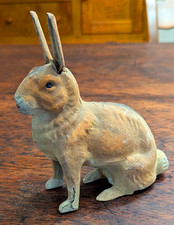 ca1900 GERMAN EASTER BUNNY CANDY CONTAINER PAPIER MACHE BUNNY RABBIT ANTIQUE 6