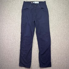 LAPCO FR Canvas Work Jeans Mens 28x32 Navy Flame Resistant Utility Pockets CAT 2