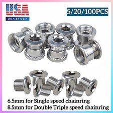 MTB Road Bike Chainring Bolts Steel Single Double Triple Speed Nut Screw 6.5/8.5
