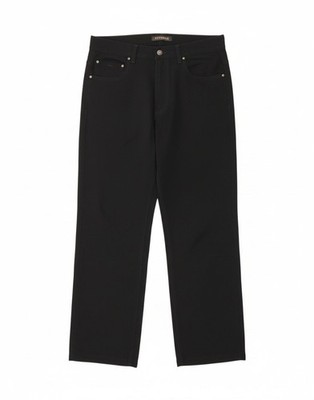 GF FERRE Herren Straight Freizeithose W32 L29 schwarz Polyamid BA03