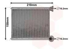 VAN WEZEL Wärmetauscher Innenraumheizung 43006629 für RENAULT CLIO 4 LOGAN 2 TCe