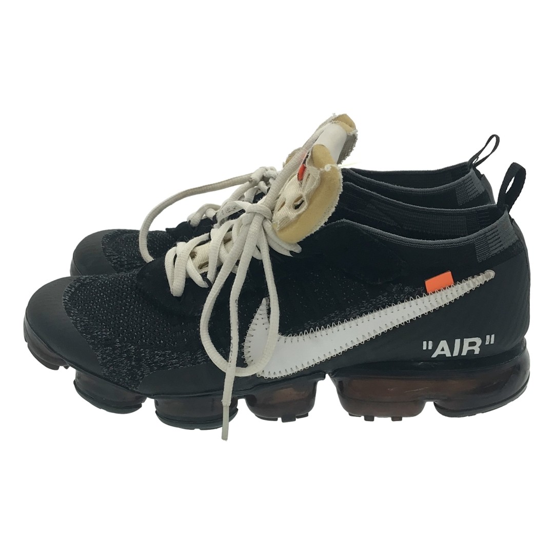 Nike X OFF WHITE THE TEN AIR VAPORMAX SNEAKERS AA3831-001 BLACK Used MESC-0 thumbnail 2
