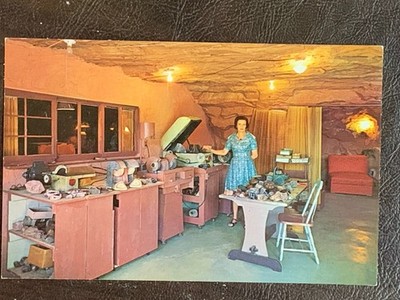 Hole in the Rock Home Moab Utah Rock Room Postcard