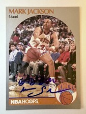 1990-91 NBA Hoops Mark Jackson AUTO!Autograph Menendez Bros #205 RARE🔥KNICKS