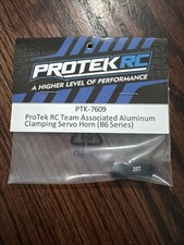 ProTek RC B6.4 & B7 Corno servo di bloccaggio in alluminio (25T-Futaba/Savox/ProTek). Nuovo