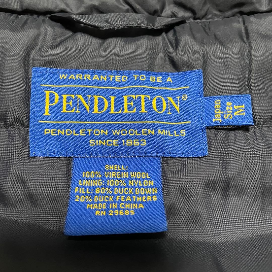 Pendleton Native American Pattern Down Vest M Cot… - image 8