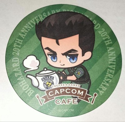 Resident Evil Chris Coaster Bonus Capcom Cafe | eBay