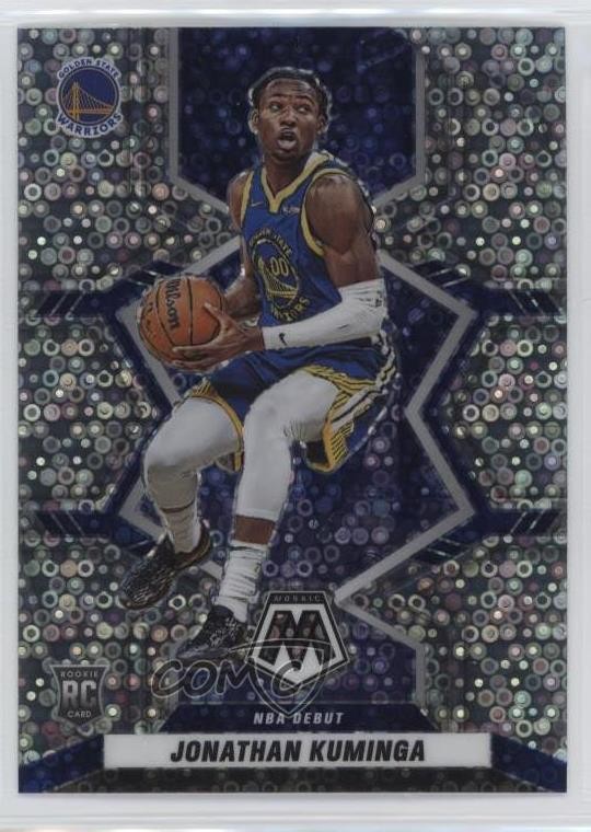 2021 Panini Mosaic NBA Debut Fast Break Silver Prizm Jonathan Kuminga #268 uk2