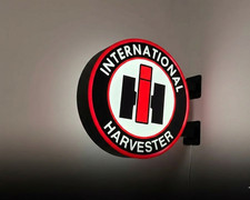 International Harvester LED Leuchtschild - Vintage Logo - Deko Man Cave