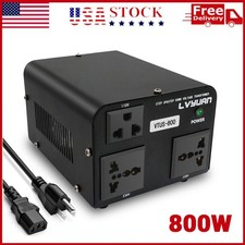 800W Voltage Converter Transformer Step Up/Down 110-120V to 220-240V 3 Outlets